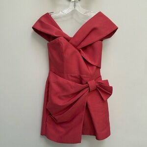 C/MEO Collective off shoulder mini dress